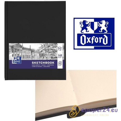 Szkicownik Oxford Sketchbook A4/96k czarny Szkicownik Oxford Sketchbook A4/96k czarny