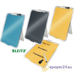 SZKLANA TABLICZKA NA BIURKO LEITZ COSY SZARA