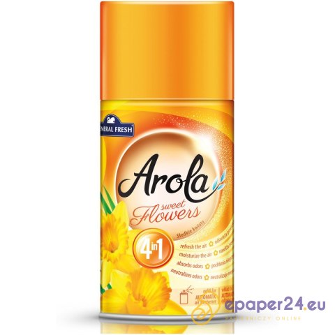 Wkład do odświeżacza powietrza Arola 250ml słodkie kwiaty Wkład do odświeżacza powietrza Arola 250ml słodkie kwiaty
