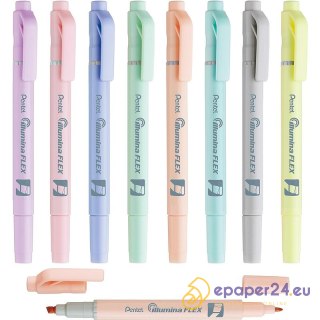 Zakreślacz Pentel Illumina Flex SLW11P szary
