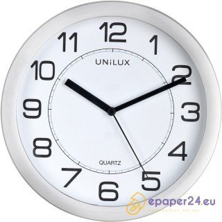 Zegar Unilux Attraction 22cm szary
