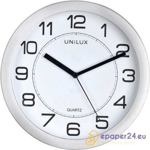 Zegar Unilux Attraction 22cm szary Zegar Unilux Attraction 22cm szary