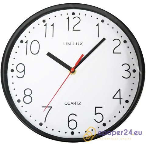 Zegar Unilux Nessy 25cm czarny Zegar Unilux Nessy 25cm czarny