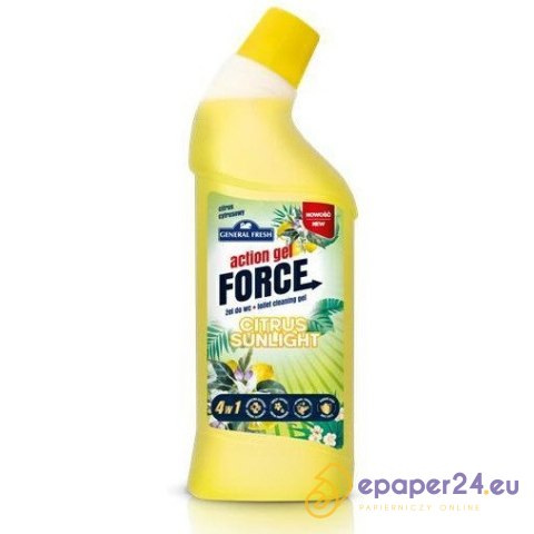 Żel do WC Force Action Gel 1L cytrusy Żel do WC Force Action Gel 1L cytrusy