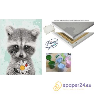 Zestaw Malowanie po numerach Ipicasso 30x40 cm Szop z kwiatkiem