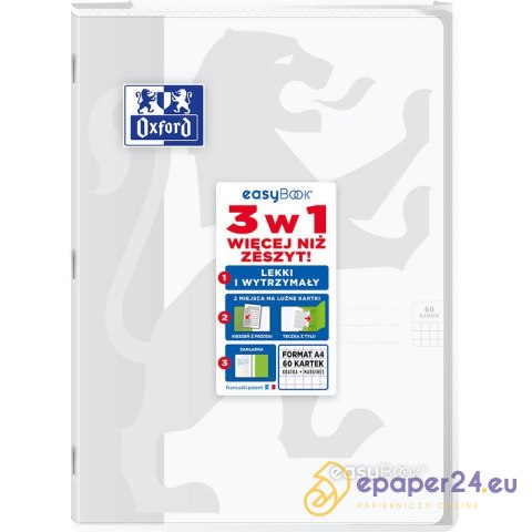 Zeszyt Oxford Easybook A4/60k kratka mix kolorów Zeszyt Oxford Easybook A4/60k kratka mix kolorów