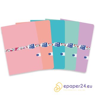 Zeszyt Oxford Floral A4/60k kratka mix kolorów