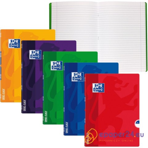 Zeszyt Oxford Openflex A4/60k linia mix kolorów Zeszyt Oxford Openflex A4/60k linia mix kolorów