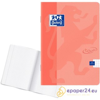Zeszyt Oxford Touch Pastel A5/60k kratka koralowy