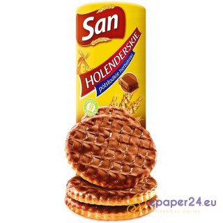 Ciastka San Łakotki Holenderskie 170g w czekoladzie