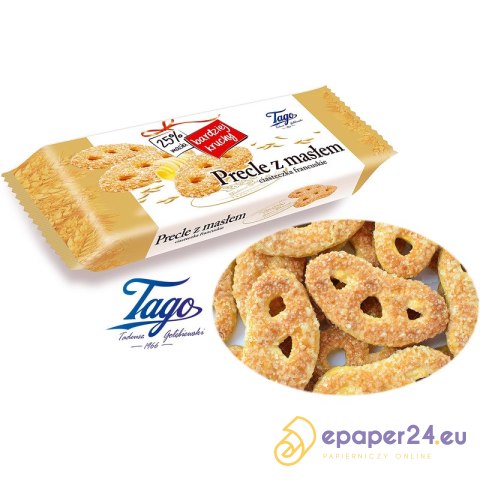 Ciastka Tago 135g Precle z masłem Ciastka Tago 135g Precle z masłem