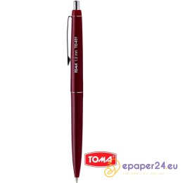 Długopis Toma Asystent TO-031 1.0mm (wkład niebieski) bordowy