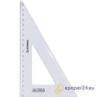 Ekierka plastikowa Donau 19cm 60° transparentna