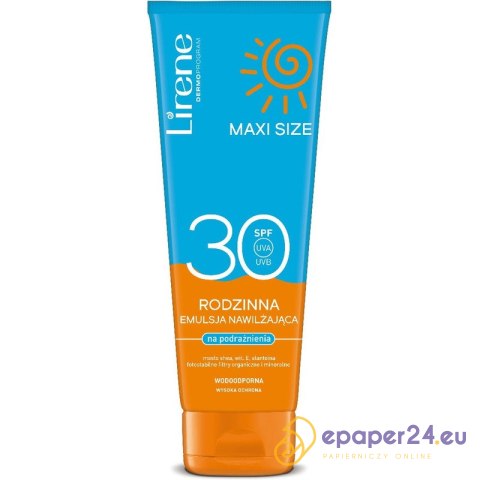 Emulsja nawilzająca Lirene 250ml SPF 30 Emulsja nawilzająca Lirene 250ml SPF 30