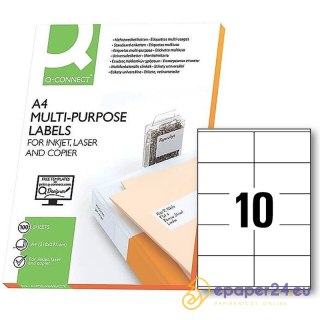 Etykiety Q-Connect A4 105x57mm białe (100)