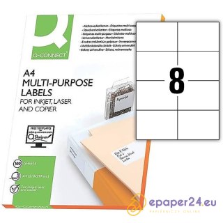 Etykiety Q-Connect A4 105x74mm białe (100)