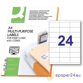 Etykiety Q-Connect A4 70x35mm białe (100)