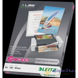 FOLIA LAMINACYJNA LEITZ A4/125µm BŁYSK (100)