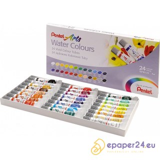 Farby akwarelowe Pentel Arts 24 kolory