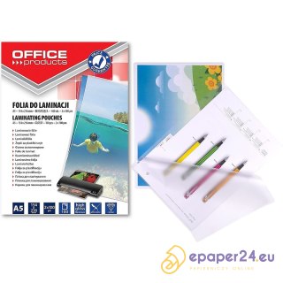 Folia laminacyjna Office Products A5 2x100µm błyszcząca (100)