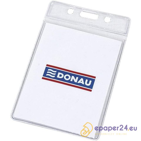 Identyfikator Donau 60x90mm PCV transparentny Identyfikator Donau 60x90mm PCV transparentny