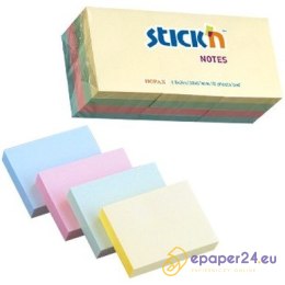 KARTECZKI STICK'N 38*51mm 4 KOLORY PASTEL (12*100)