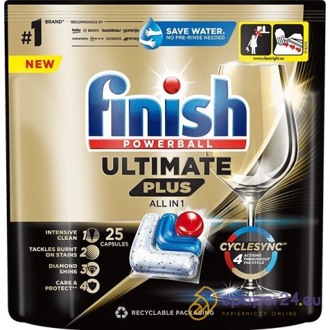 Kapsułki do zmywarki Finish Ultimate Plus All-in-1 Fresh (25) Kapsułki do zmywarki Finish Ultimate Plus All-in-1 Fresh (25)