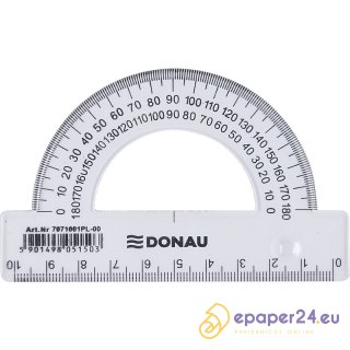 Kątomierz plastikowy Donau 10cm 180° transparentny