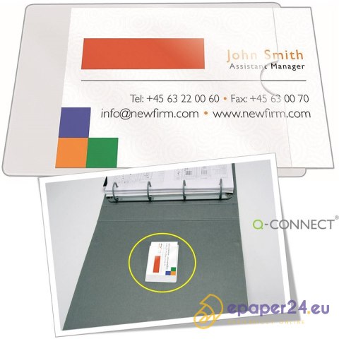 Kieszenie samoprzylepne Q-Connect 60x95mm (10) Kieszenie samoprzylepne Q-Connect 60x95mm (10)