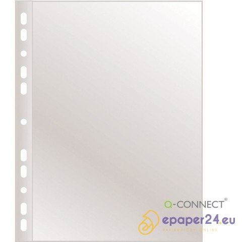 Koszulki Q-Connect A4/40µm poszerzane groszkowe (50) Koszulki Q-Connect A4/40µm poszerzane groszkowe (50)