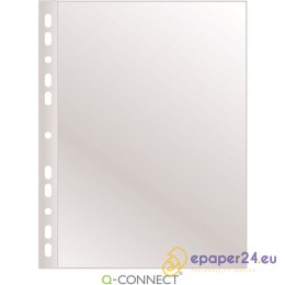 Koszulki Q-Connect A4/60µm poszerzane krystaliczne (50)