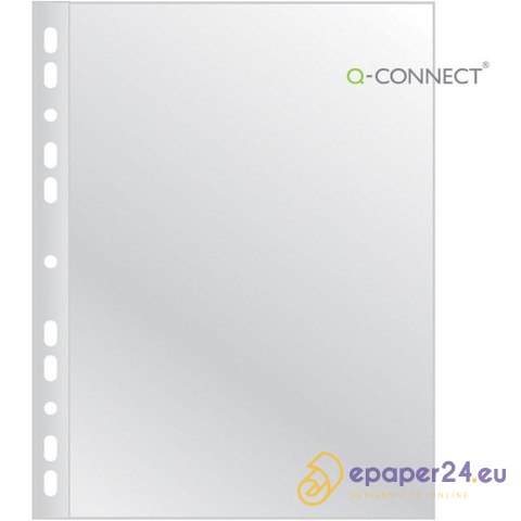 Koszulki Q-Connect A4/90µm poszerzane krystaliczne (50) Koszulki Q-Connect A4/90µm poszerzane krystaliczne (50)