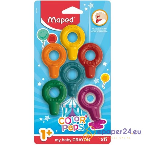 Kredki Maped Color'Peps Baby Early Age 6 kolorów Kredki Maped Color'Peps Baby Early Age 6 kolorów