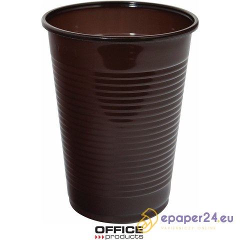 Kubek plastikowy Office Products 200ml termiczny brązowy (100) Kubek plastikowy Office Products 200ml termiczny brązowy (100)