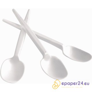 Łyżeczka plastikowa Office Products 12cm biała (100)