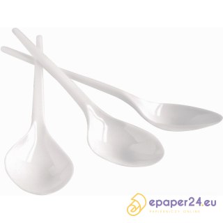 Łyżka plastikowa Office Products 17cm biała (100)