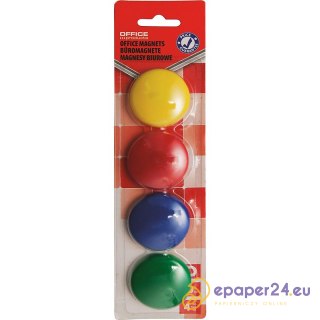 Magnesy do tablic Office Products śr.40mm mix kolorów (4)