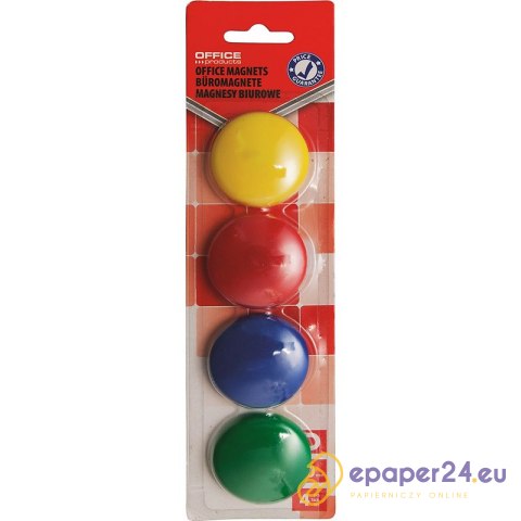 Magnesy do tablic Office Products śr.40mm mix kolorów (4) Magnesy do tablic Office Products śr.40mm mix kolorów (4)
