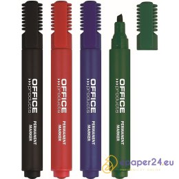Marker permanentny Office Products 1-5mm ścięty niebieski
