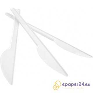 Nóż plastikowy Office Products 17cm biały (100)
