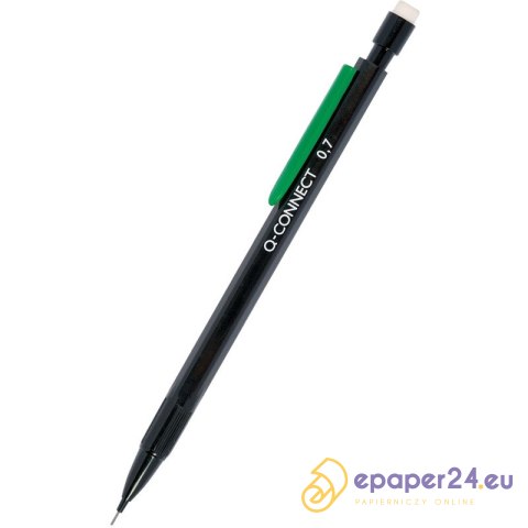 Ołówek automatyczny Q-Connect 0.7mm (+ grafity) czarny Ołówek automatyczny Q-Connect 0.7mm (+ grafity) czarny