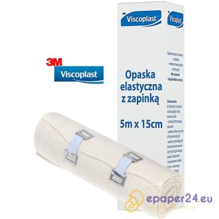 Opaska elastyczna Viscoplast 5mx15cm z zapinką