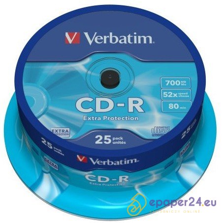 PŁYTY VERBATIM CD-R cake25 PŁYTY VERBATIM CD-R cake25