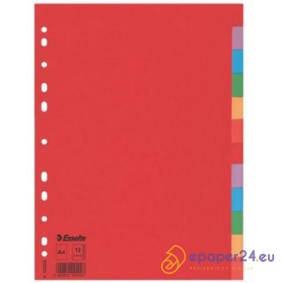 PRZEKŁADKI KARTONOWE ESSELTE A4 12 KART