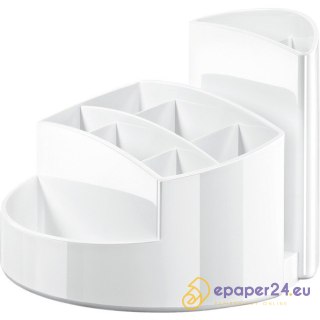 Przybornik na biurko Han 9 komór biały