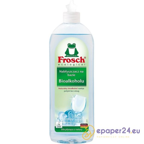 Płyn do nabłyszczający zmywarki Frosch 750ml Bioalkohol Płyn do nabłyszczający zmywarki Frosch 750ml Bioalkohol