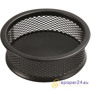 Pojemnik na spinacze Q-Connect metalowy czarny