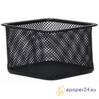 Pojemnik na spinacze Q-Connect metalowy czarny