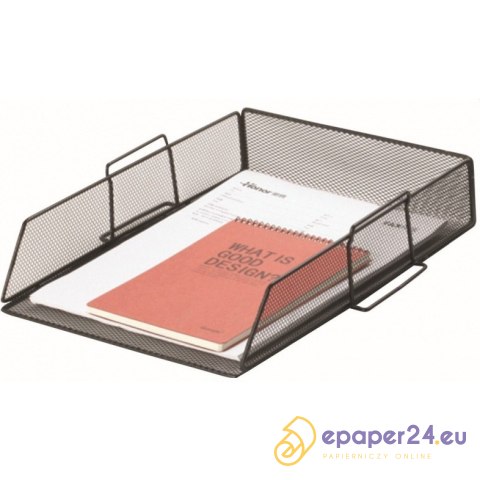 Półka na dokumenty Q-Connect metalowa czarna Półka na dokumenty Q-Connect metalowa czarna