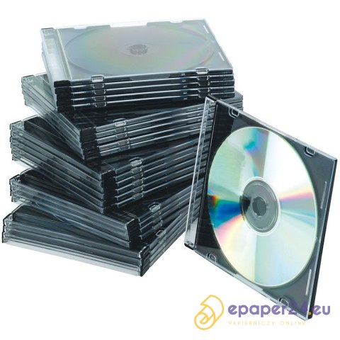 Pudełko na płytę Q-Connect slim transparentne (25) Pudełko na płytę Q-Connect slim transparentne (25)